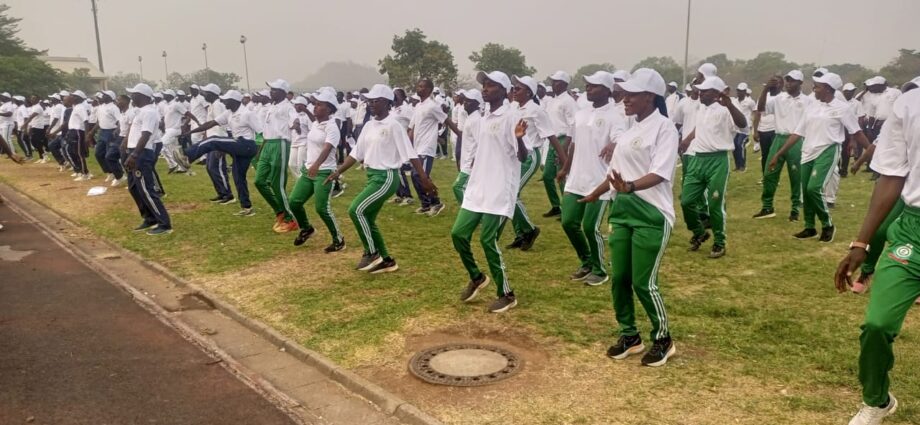 Participants at the 2026 celebration of the International Military Sports Council (CISM) Day, at the Aguyi Ironsi Cantonment, on Friday in Abuja.