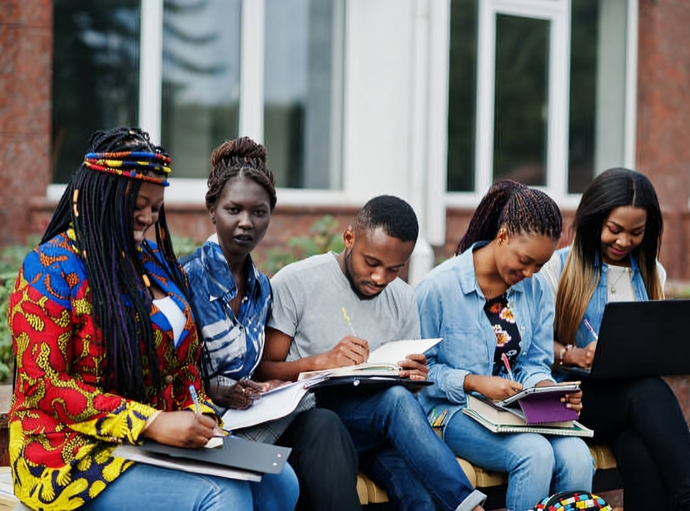 Illustration: Students learning skills