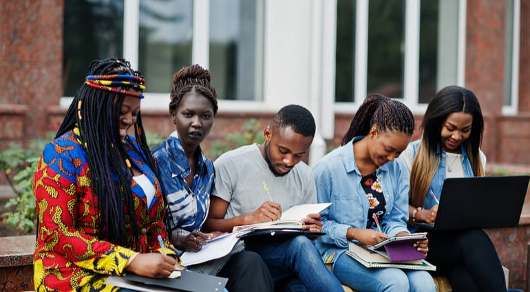 Illustration: Students learning skills