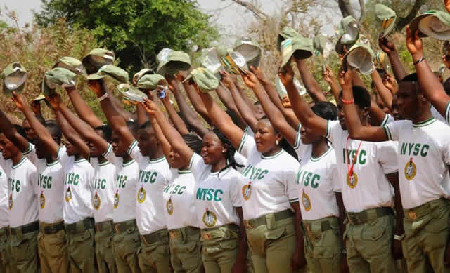 Members of the NYSC during their orientation