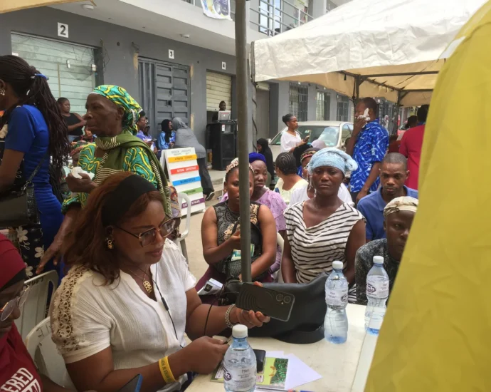 Free medical outreach at the National Orthopaedic Hospital, Igbobi, Lagos on Wednesday