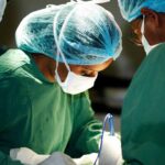 For illustration: Doctors in a surgery room