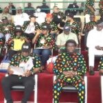 Minister of Labour and Employment, Dr Muhammad Dingyadi, with labour leaders during the 2026 May Day in Abuja
