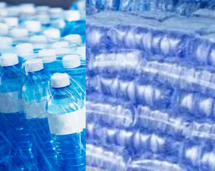 Bags of sachet water and bottled water