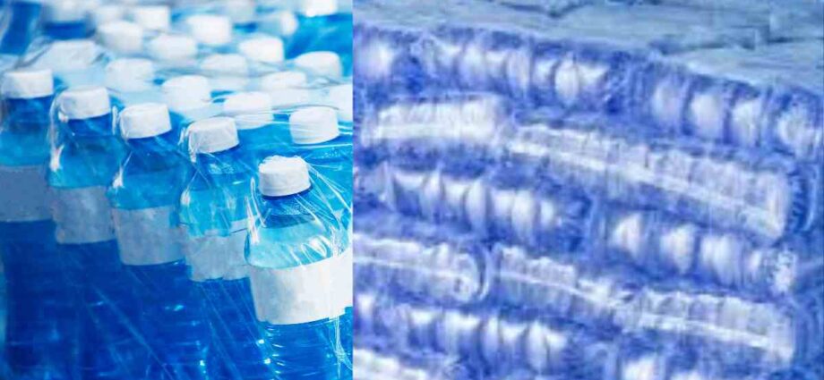 Bags of sachet water and bottled water