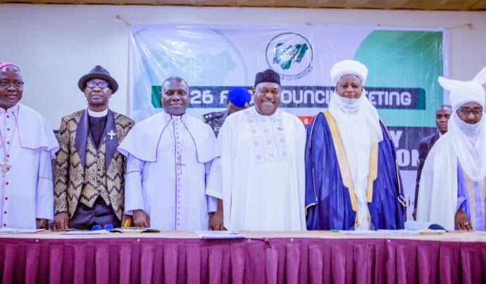 Dignitaries at the First Tri-annual Meeting of the Nigeria Inter-Religious Council (NIREC), themed: “Religious Literacy for National Cohesion.’’ on Wednesday in Abuja