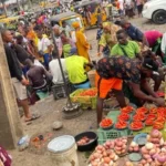 Some Lagos residents in one of the markets in the state