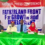 Members of excutives, The Fatherland Front for Growth and Development during a news conference on Monday in Abuja