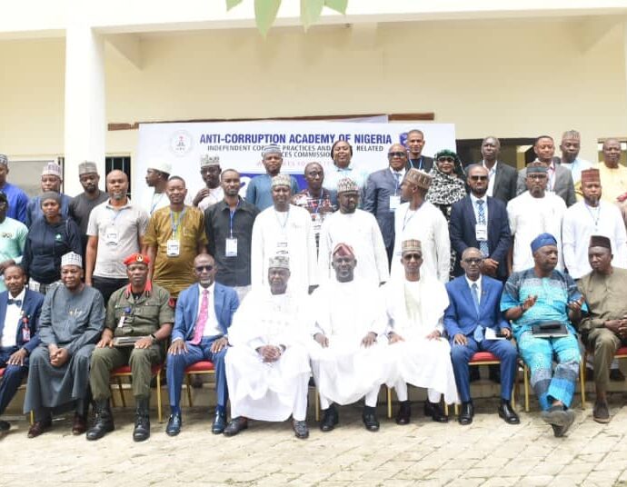Dignitaries at a three-day International Conference on Anti-Corruption, Transparency and Integrity in Governance at the Anti-Corruption Academy of Nigeria (ACAN) in Keffi, Nasarawa.