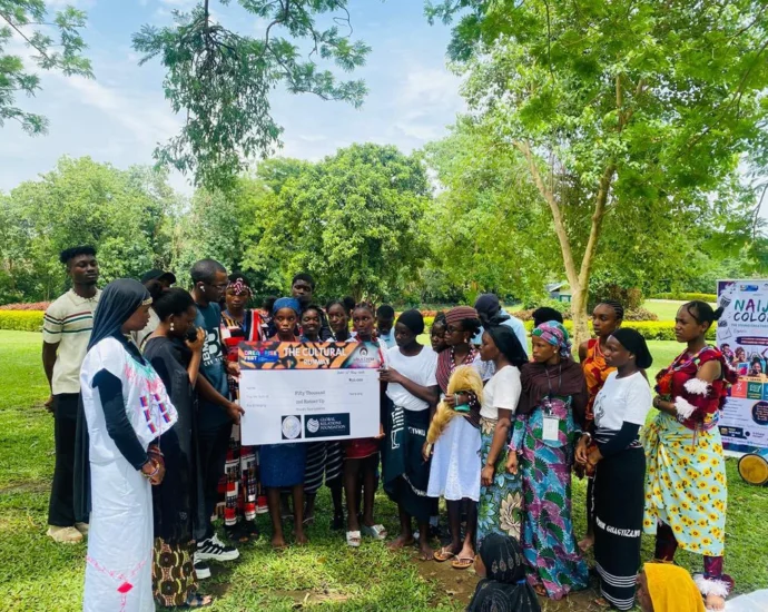 Children and youths drawn from the Federal Capital Territory (FCT) being trained by Lola Cater Foundation, on creativity, cultural and innovative education.