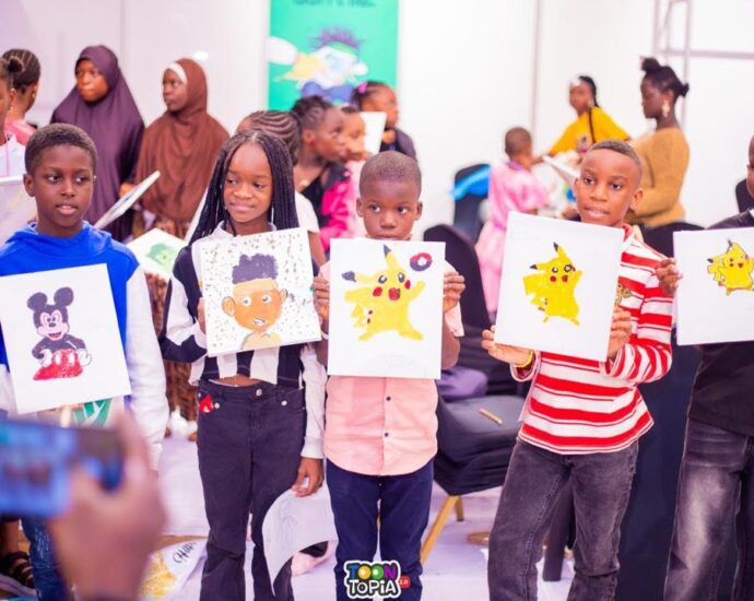 Some of the kids during the Children’s Animation Festival in Lagos