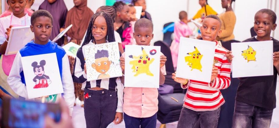 Some of the kids during the Children’s Animation Festival in Lagos