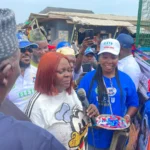 Residents of Eletu Royal Estate, Community Development Authority (CDA), Isheri Oshu, Lagos, and dignitaries, on Saturday, at the inauguration of a N90 million electricity project and a N300 million road project.