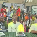 Cross section of Judges at the event – L-R: Mrs Omolara Oluyemi, Mr Olumide Idowu, Chief Judge Prof. Olanrewaju Fagbohun, Babajide Kolade Otitoju and Dr Ibrahim Oyewole Moses.