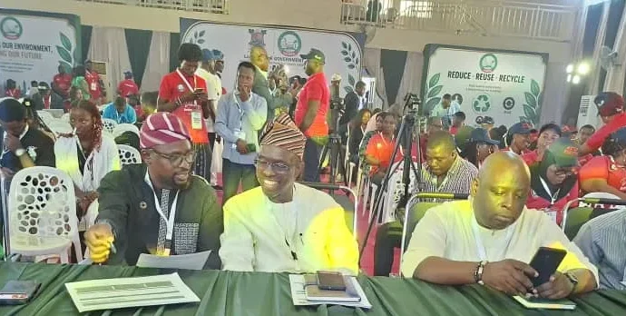 Cross section of Judges at the event – L-R: Mrs Omolara Oluyemi, Mr Olumide Idowu, Chief Judge Prof. Olanrewaju Fagbohun, Babajide Kolade Otitoju and Dr Ibrahim Oyewole Moses.