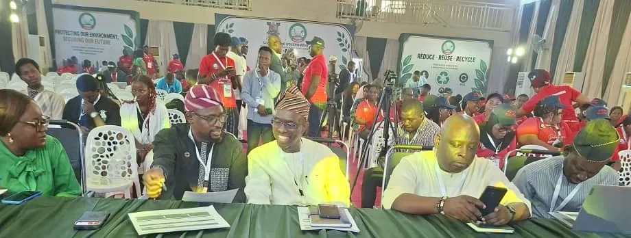 Cross section of Judges at the event – L-R: Mrs Omolara Oluyemi, Mr Olumide Idowu, Chief Judge Prof. Olanrewaju Fagbohun, Babajide Kolade Otitoju and Dr Ibrahim Oyewole Moses.