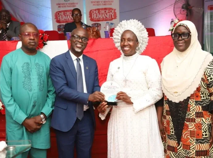 LUTH recognises voluntary blood donors and philanthropists, in commemoration of 2026 World Blood Donor Day.