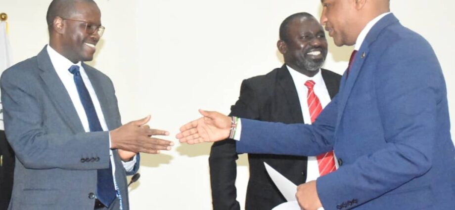 From left: Chairman of Independent Corrupt Practices and Other Related Offences Commission (ICPC), Dr Musa Aliyu; Provost of the Anti-Corruption Academy of Nigeria (ACAN), Prof. Sheriff Ibrahim; and the High-Level Commissioner of Kenya to Nigeria, Amb. Isaac Parashina, during the maiden edition of International Diplomatic Dialogue organised by ACAN at the ICPC headquarters Auditorium in Abuja on Tuesday