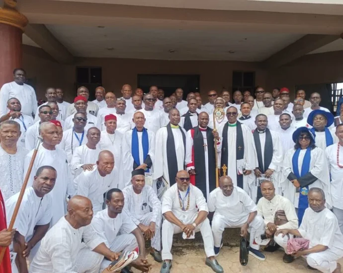 A cross section of fathers in Keffi-Karshi Missionary Diocese of the Anglican Communion