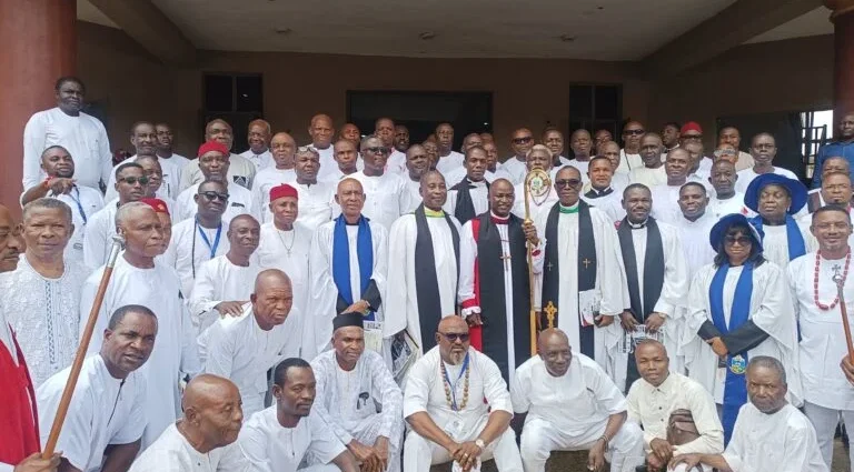 A cross section of fathers in Keffi-Karshi Missionary Diocese of the Anglican Communion