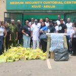 Luchi Advocate Foundation (LAF) donated vocational training materials to inmates of the Medium Security Custodial Centre (MSCC), Kuje.