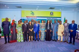 Participants at the ECOWAS Parliament’s Joint Committee delocalised meeting in Cotonou, Republic of Benin on Monday (NAN)