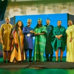 Joseph Mordi, General Manager, Wells & Geoscience Operations, Shell Nigeria Exploration and Production Company Limited (SNEPCo), alongside other Shell leaders, receives an award from the Special Adviser to the President on Energy, Olu Verheijen, during the NNPC Awards Night and Dinner at the 2026 Nigeria Oil and Gas (NOG) Conference and Exhibition in Abuja.