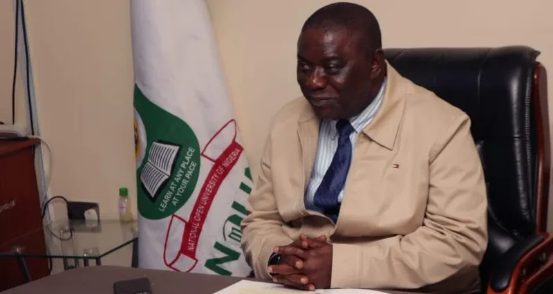 NOUN Vice-Chancellor, Prof. Uduma Uduma, during the online lecture