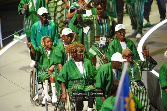 Team Nigeria athletes at the Glasgow Commonwealth Games