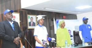 and the National Electoral Commissioner of INEC, Rear Admiral Jamila Abubakar-Sadiq(retired)