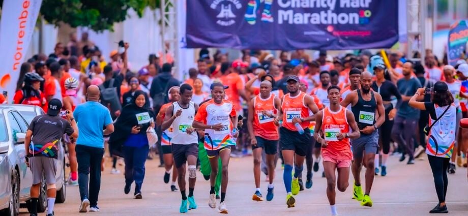 Participants at the previous half marathon