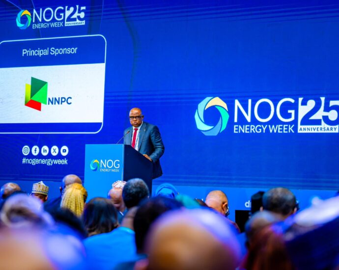 NNPC Ltd. GCEO, Mr Bashir Ojulari, addressing participants at the 2026 Nigerian Oil and Gas (NOG) Energy Week in Abuja
