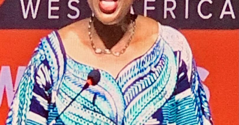 ECOWAS Vice President Damtien Tchintchibidja addressing women at the high-level forum on strengthening West African women’s representation in political leadership on Thursday in Abuja.