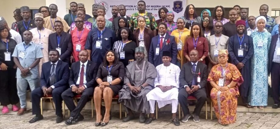A cross section of participants during the opening of three-day workshop for accounting and auditing officers in MDAs held at the Anti-Corruption Academy (ACAN) in Keffi, Nasarawa State