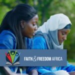 Logo and image illustration for Faith and Freedom Africa