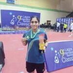 Prakriti Bharath of the United Arab Emirates (UAE), winner of the 9th Lagos International Badminton Classics women’s Single.