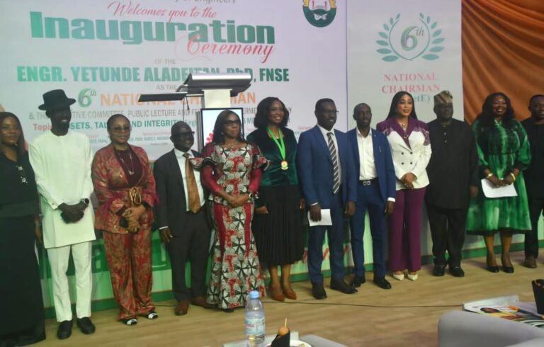 Inauguration of the sixth National Chairman of the Nigerian Institution of Petroleum Engineers (NIPetE) and its Executive Committee in Abuja.