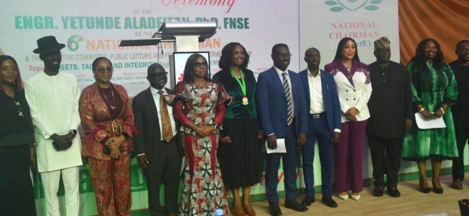 Inauguration of the sixth National Chairman of the Nigerian Institution of Petroleum Engineers (NIPetE) and its Executive Committee in Abuja.