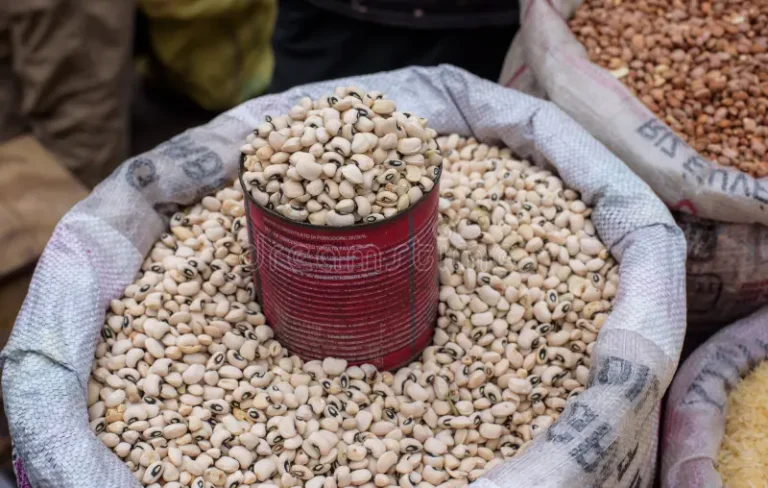 Beans in an open market