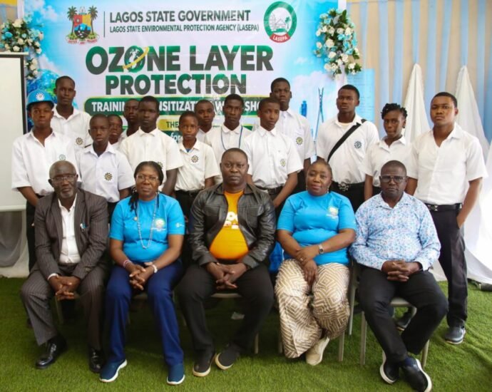 Participants at the Ozone Layer Protection Training and Sensitisation Workshop held at Lagos State Technical College, Obafemi Awolowo, Ikorodu, on Thursday, and organised by Lagos State Environmental Protection Agency (LASEPA), as part of activities marking the 2026 World Ozone Day