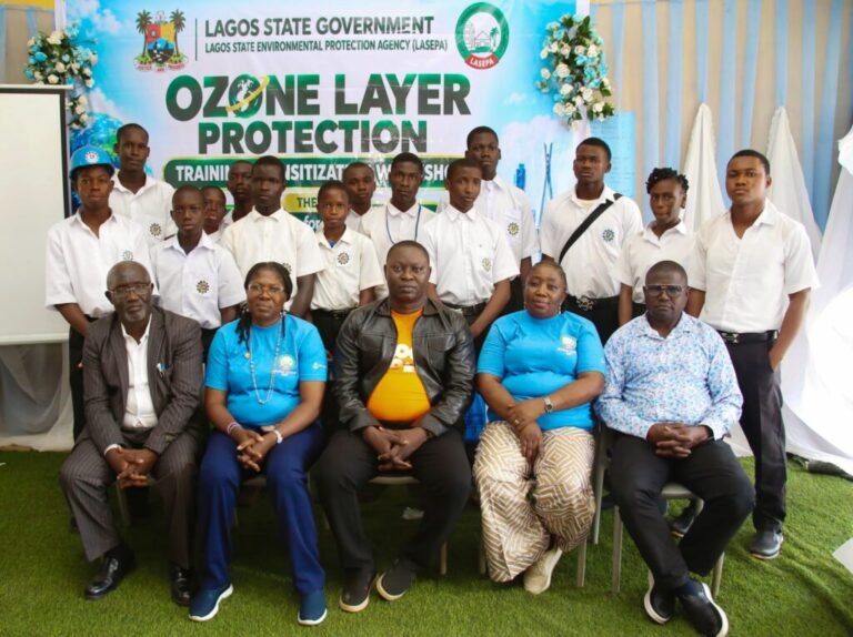 Participants at the Ozone Layer Protection Training and Sensitisation Workshop held at Lagos State Technical College, Obafemi Awolowo, Ikorodu, on Thursday, and organised by Lagos State Environmental Protection Agency (LASEPA), as part of activities marking the 2026 World Ozone Day