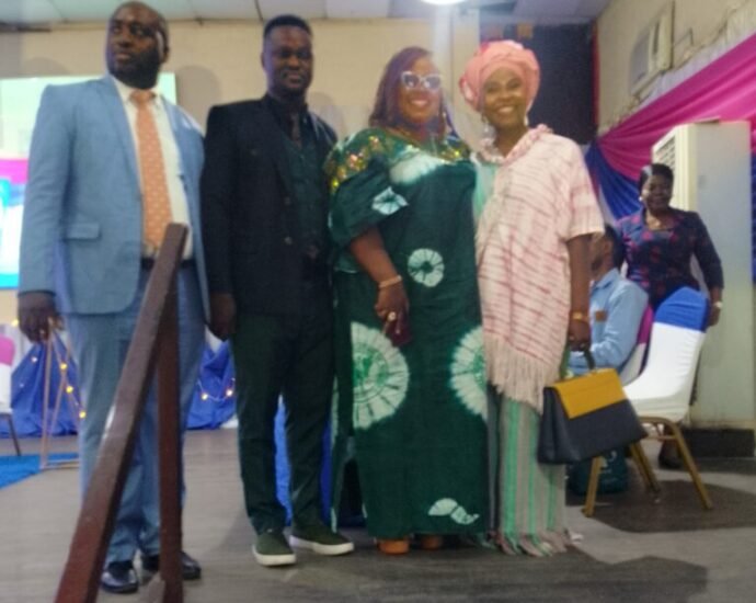 From right: Dr Maymunah Kadiri, Medical Director and Psychiatric-in-Chief, Pinnacle Medical Services, Dr Ime Okon Medical Director, General Hospital Apapa and President, Medical Women Association of Nigeria, Lagos, with some resident doctors.