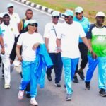 NAN MD, Ali M. Ali with some members of staff of the Agency and well wishers during the health walk