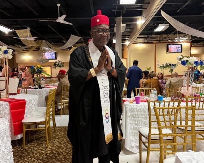 Dr Acho Orabuchi, one of the inductees and Igbo community leader in the Diaspora