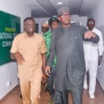 L-R: NIS DG, Philip Shuaibu and NSC Chairman, Malam Shehu Dikko