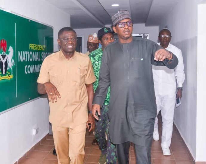 L-R: NIS DG, Philip Shuaibu and NSC Chairman, Malam Shehu Dikko