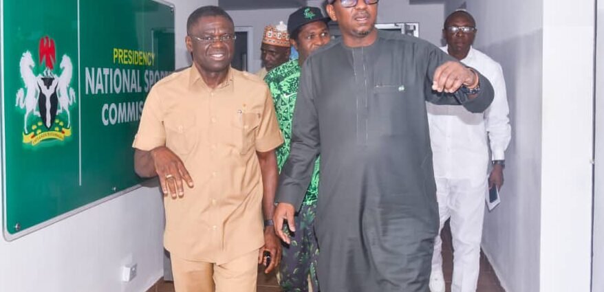 L-R: NIS DG, Philip Shuaibu and NSC Chairman, Malam Shehu Dikko