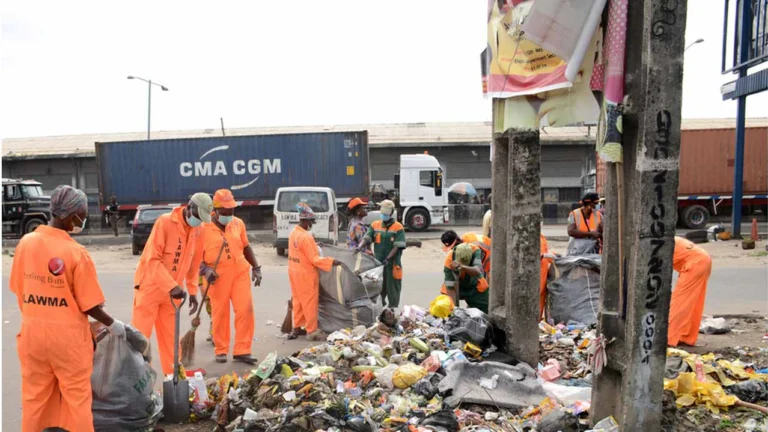 Waste collectors in Lagos