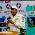 Otunba Olusegun Runsewe, OON, President, Nigeria Golf Federation (NGF) delivering his welcome address at the recently 2nd NGF Summit in Abuja.(PhotoCredit:NAN) 