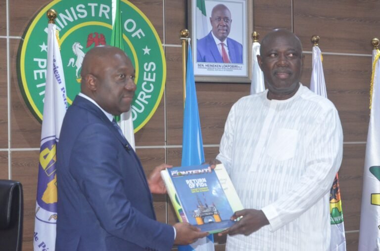 Sen. Heineken Lokpobiri, Minister of State for Petroleum Resources (Oil) and Republic of Congo Minister of Hydrocarbons, Mr Steve Onanga